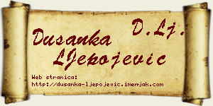Dušanka LJepojević vizit kartica